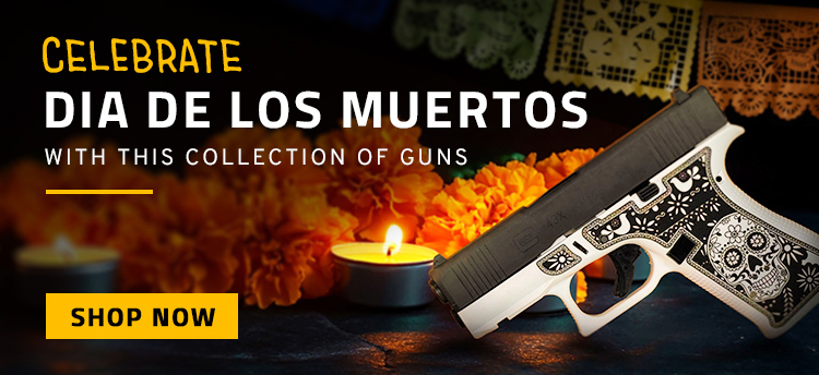 Celebrate Dia de los Muertos with this collection of guns, shop now